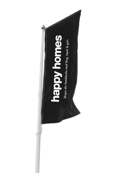 Zoom bild av Flaggstångsflagga stående 100x300