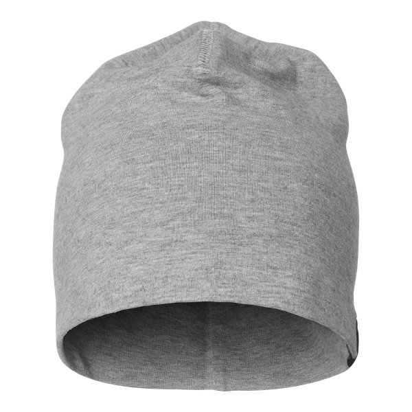 Zoom bild av Beanie, kortare modell med etikett
